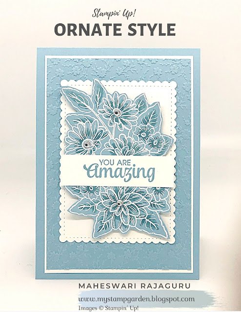 Monochromatic Card using Ornate Style