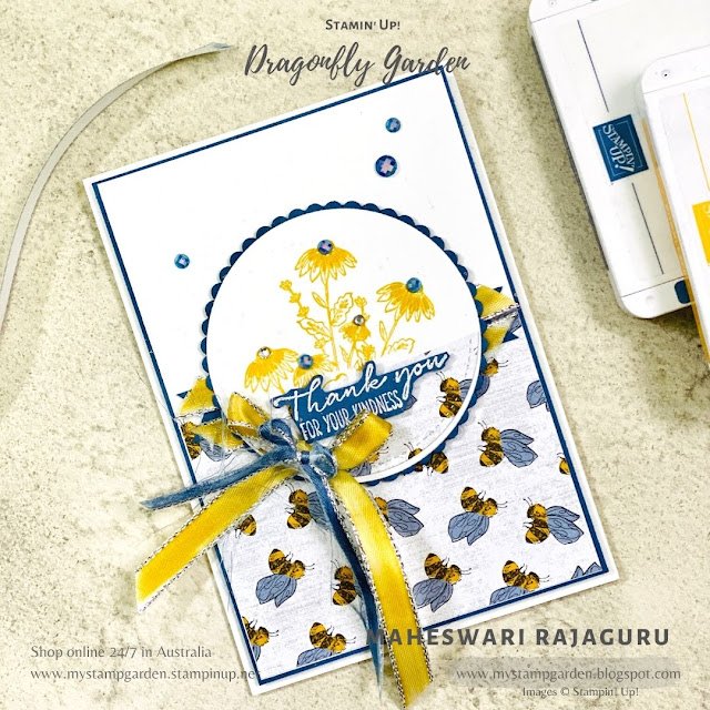 Stampin’ Up! Dragonfly Garden – TheSpotChallenge#149  & Kylie’s Demonstrator Blog Hop February 2021