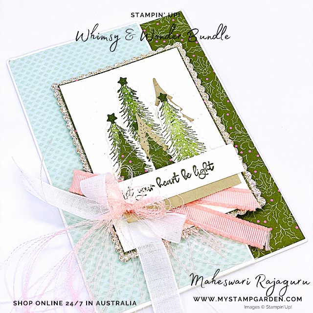 Stampin’ Up! Whimsical Trees- DSP Special – Gift Card holder