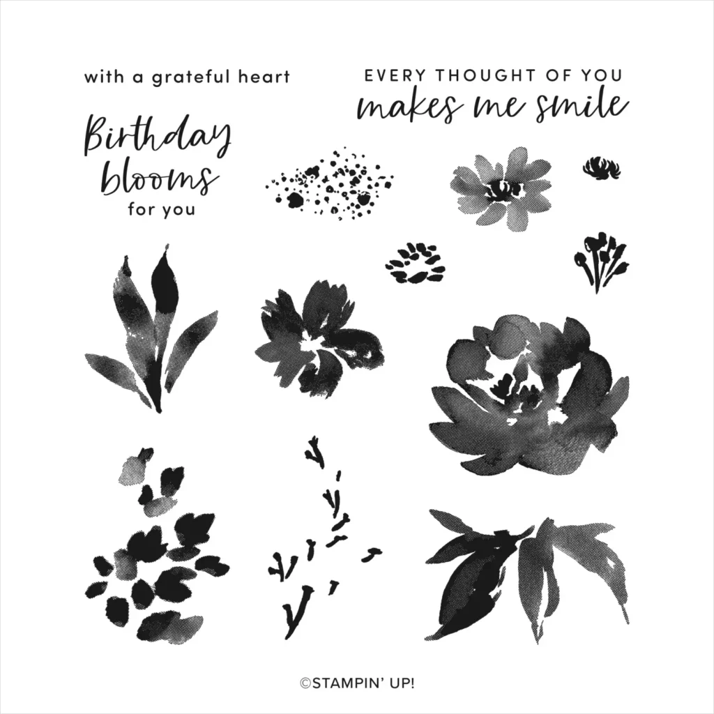 Textured Floral stamp set 