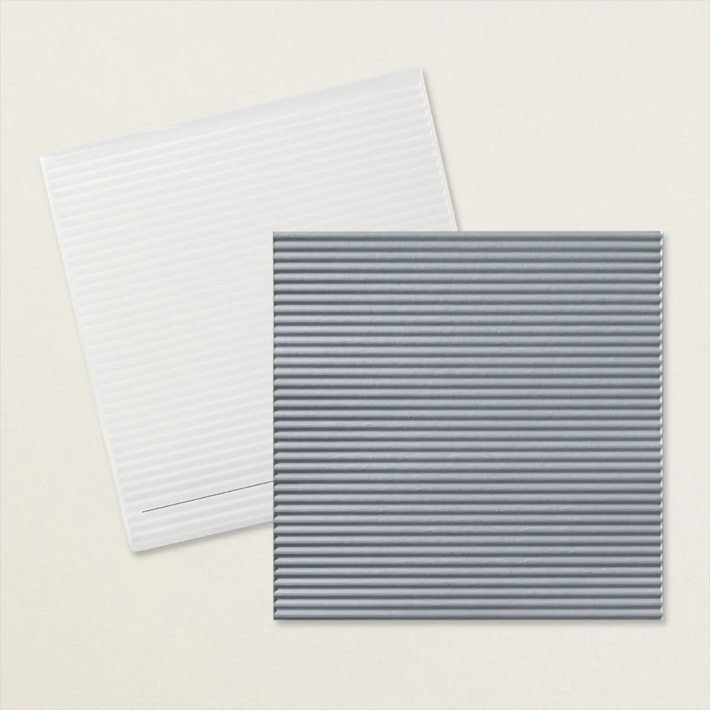 Mini Corrugated embossing folder