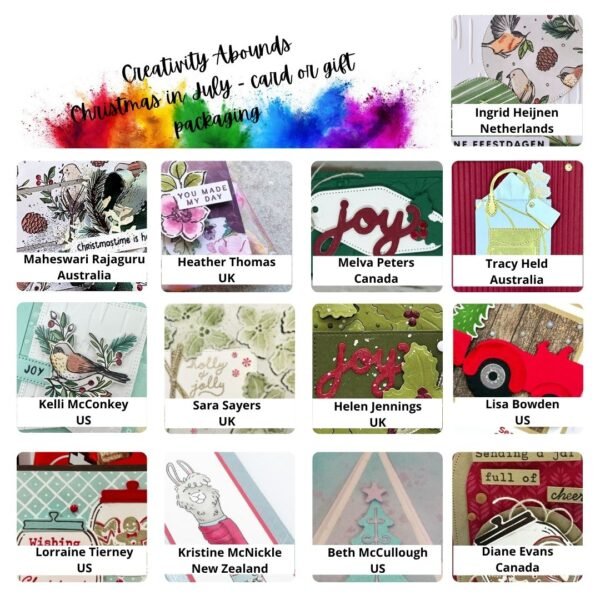 Creative Abounds July 2025 Tutorial-Christmas in July