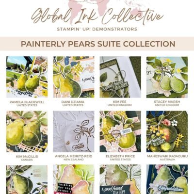 Global Ink Collective July Tutorial Bundle – Painterly Pear Suite